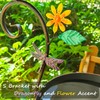 Deck Bird Bath and Feeder, Detachable Metal Bird Baths for