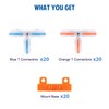 Brightfour T Tap Connectors for AWG 28-12, Lever Wire Connectors