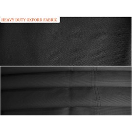 Softclub Replacement Swing Seat Cover Heavy Dudy 600D Oxford Fabric Garden Swing Chair Cover Outdoor Universal Fit for 2&3 Seater Swing Chair (138 * 48 * 48cm, Black)