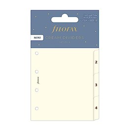 Mini Blank Dividers 4 tabs - cream