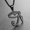 HZMAN CZ Eye of Horus Egypt Protection Pendant on Stainless