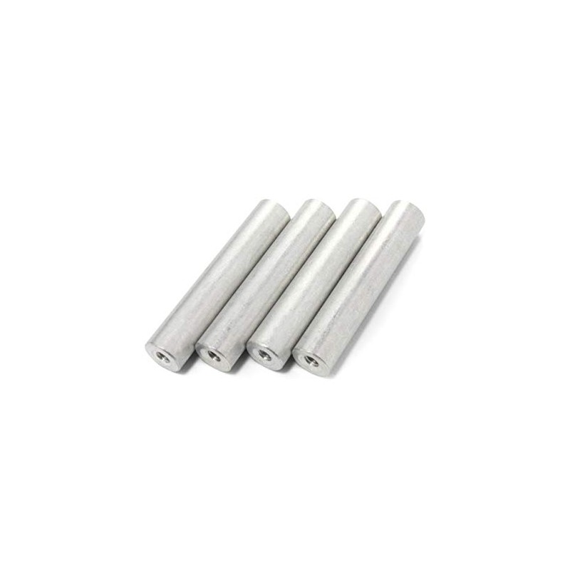 Set of 4 Aluminum Posts (No Screws) Acrylic Audio Rack