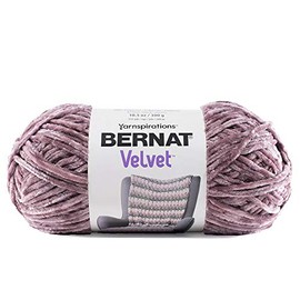 Craft County 315 Yards of Medium Velvet Yarn – 100% Machine Wash and Dryable Polyester (Shadow Purple)