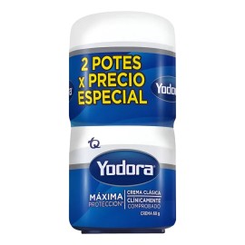 Yodora Clasico 60g + 60g Crema Desodorante Y Aclarante
