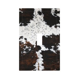 Western Farm Highland Cow 1 Gang Light Switch Cover Decorative Single Toggle Wall Plate Switchcovers Electrical Switchplate Home Decor for Farmhouse Living Room Bedroom Bathroom Kitchen Decorate
