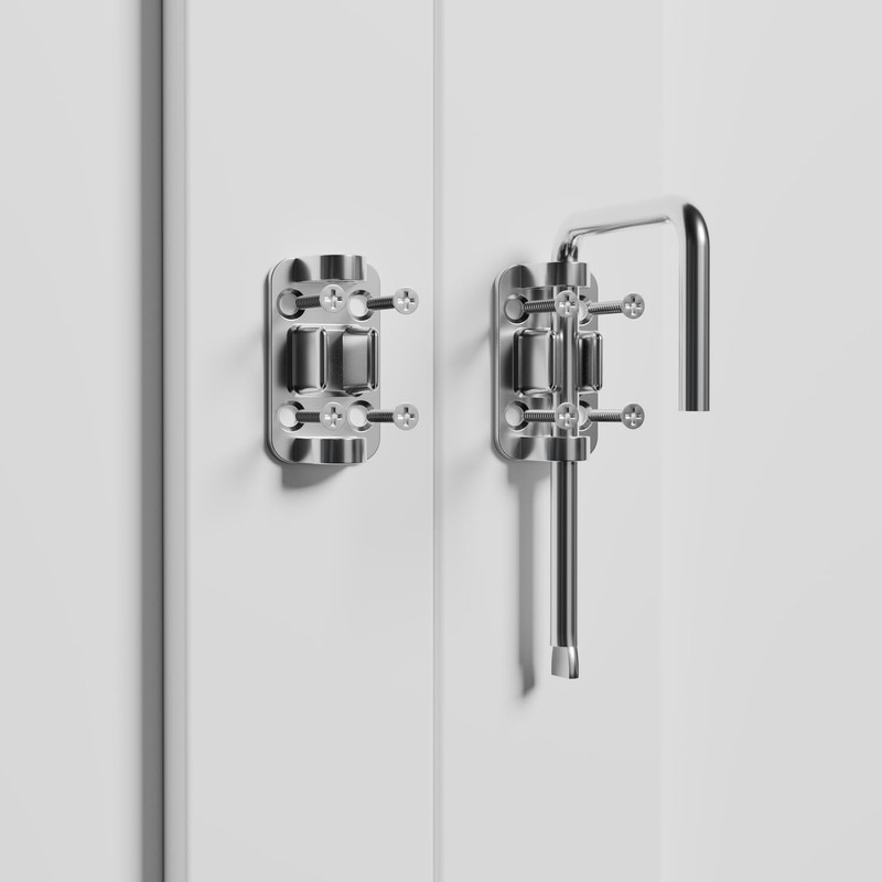 ETEKJOY Patio Sliding Door Loop Lock 2-3/8 Inch U-Shaped Latch