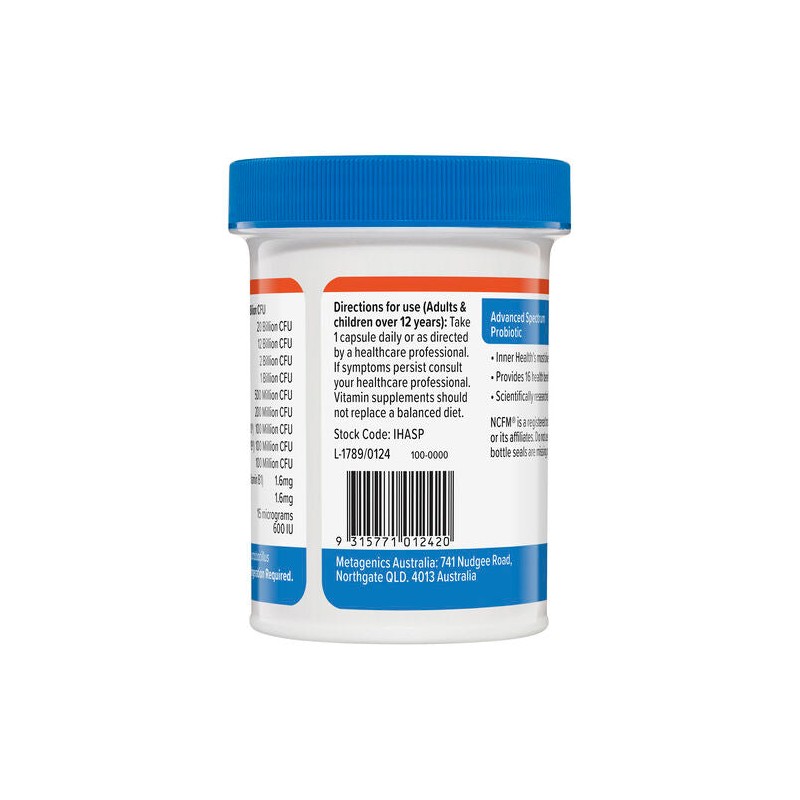Inner Health Advanced Spectrum Probiotic 25 Capsules