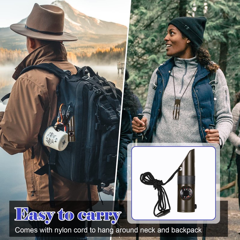 Emergency Survival Kit Emergency Survival Whistle Led 7-in-1 Multi-function Whistle