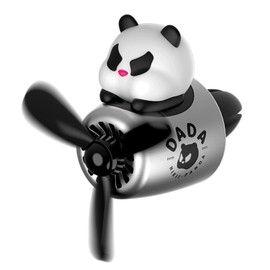 Car Air Fresheners Cartoon Cute Style Pilot Automotive Air Outlet Fan Creative Car Solid Perfume Decoration (Panda.)