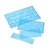 DS. DISTINCTIVE STYLE Alphabet Stencils Set of 4 Plastic Letter