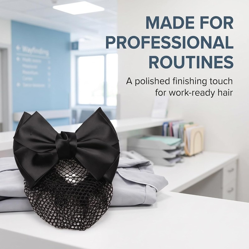 Bowknot Hair Bun Clips, Bowknot Hair Net Clips, Bowknots Hair