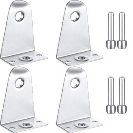 2 Inch Metal Hold Down Brackets and Pins, Blind Brackets Blind Holder Replacements for Horizontal Blinds Shades Windows Doors (8)
