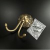 KWQKEM European Vintage Solid Brass Double Hook – Antique Bronze