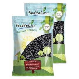 Black Turtle Beans, 25 Pounds – Whole Dried Beans, Sproutable, Vegan, Kosher, Bulk. Low Sodium. Great Source of Plant Based Protein, Fiber. Great for Bean Soup, Salads, Stews, Chili.