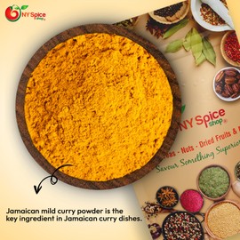 NY SPICE SHOP Jamaican Mild Curry Powder – Jamaican Mild Curry Powder Seasoning - Curry Powder Spice - Golden Curry Mild - Golden Curry Jamaican Mild Curry Mix – Curry Powder Blend 8 (Ounce)