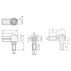 Angle joint right-hand thread WGRM-04 LC MS / d1 =