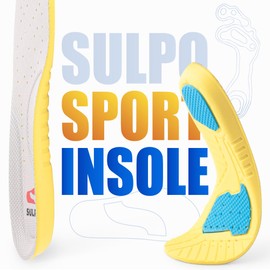SULPO Comfort Insoles for Men and Women - Breathable Foam Shoe Insoles - Insoles Anti Sweat - Ultralight Insoles Ideal for Work, Sports and Everyday Use