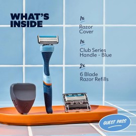 Dollar Shave Club | the Guest Pass Shave Set | 2 Extra Close Refill Cartridges,