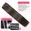 Clip in Hair Extensions Real Human Hair, Seamless Clip ins