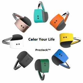 Fingerprint Padlock, Smart Padlock with Keyless Biometric, Colorful, Fashionable Lock, Compact Lock, USB Rechargeable,1Pack. (Vivid Snow)