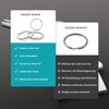 Rietlow® Key Ring 100-Piece Set – Key Rings with Ø