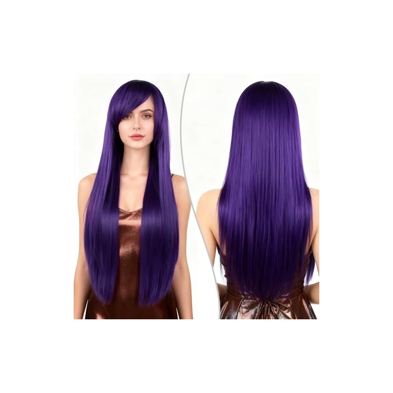 NCONCO Pelucas para Mujer, 80CM Moda Peluca Completa Peluca Recta