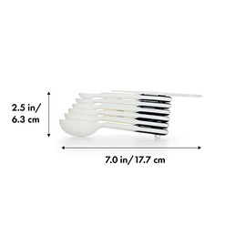 OXO Good Grips 6-Piece Plastic Measuring Spoons with added Scraper