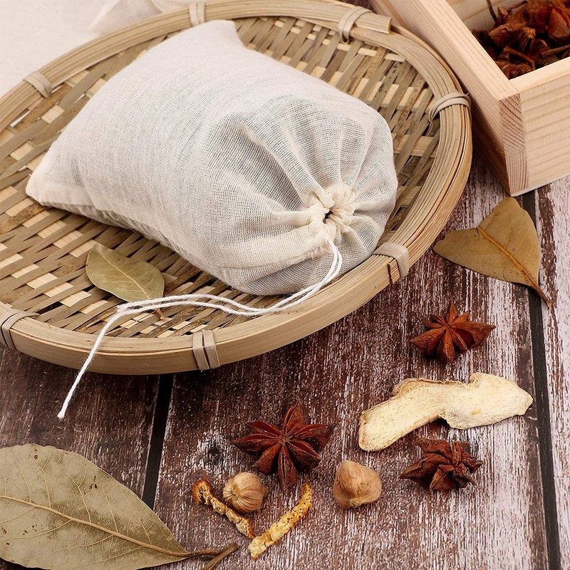 WEEMAGIC 30 Pieces Spice Bags for Cooking Cheesecloth Bags for