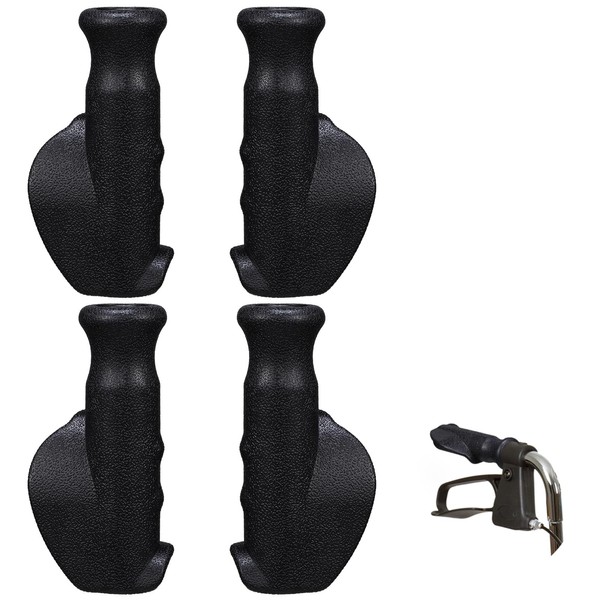 2 Pair Universal Rollator Hand Grip Replacement Parts for Rollator