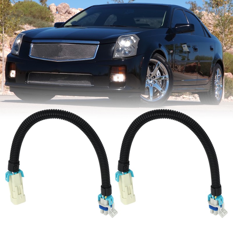 2PCS 12in Oxygen Sensor Wiring Harness Aging Resistant Black Replacement