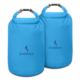 ioutdoor Dry Bag Set,2L/5L/10L/20L Waterproof Dry Bags Lightweight Dry Sacks Set Waterproof Canoe Bags for Rafting Hiking Camping Travel Fishing Boating(Blue 20L+20L)