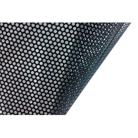VViViD One-Way Perforated Black Vinyl Privacy Window Film Adhesive Glass Wrap Roll (5ft x 54 inches)