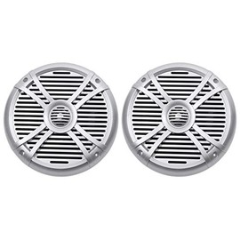 Pair Rockville RMSTS80S 8" 1000w Waterproof Marine Boat Speakers 2-Way, Silver