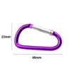 5 x D Shape coloured Carabiner Clip Snap Hook Small
