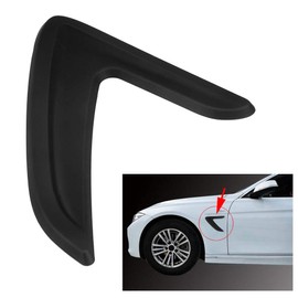 FTVOGUE Trim Trim Mudguard Sticker, Side Air Fender Sticker, 1 Pair ABS Plastic, Side Ventilation Cover for Air Conditioning for 3 Series F30 2012-2016 (Light Black)