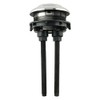 Tegg Toilet Push Button 48mm Thread Round Head Dual Flush Water Saving Chrome Effect Water Tank Push Button