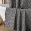 Chyhomenyc Diamo Grey Shower Curtains for Bathroom, Soft Lightweight Jacquard