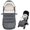 Universal, Weather-Proof, Warm Stroller Footmuff | Extendable Winter Cover |