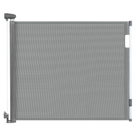 YooxArmor Retractable Baby & Dog Gate | 34" Tall | Extends to 71" Wide | Safety Mesh Gate for Stairs, Indoor/Outdoor, Doorways & Hallways