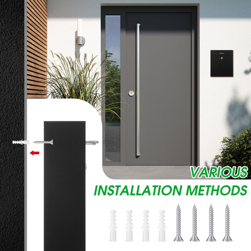 Yaocom Locking Mailbox with Key for Outdoor 14 x 12