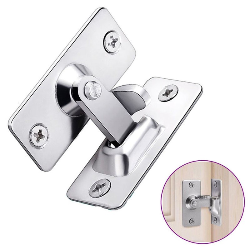 WANLIAN 90-Degree Door Fastener Lock Shift Door Lock Button Push