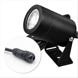 JNR Gartenbeleuchtung 3-in-1 Set LED,3.5W 3000K Warmweiß IP65 Wasserdicht Gartenstrahler mit erdspieß für Außen Garten, Rasen, Weg,Teich, Yard,Baum (1-schwarz)