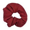 Large Solid Scrunchie - Set of 6-Navy Olive Burgundy