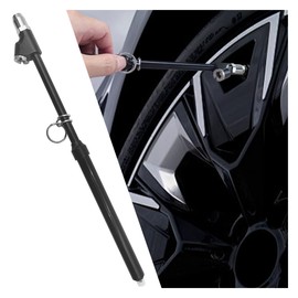 Dual Head Tire Pressure Gauge, Heavy Duty Tire Air Gauge Range 10-150PSI, Straight-On Truck Tire Pressure Gauge, Extended Tube Tire Pressure Checker for Semi Truck, Car, RV, Bus, Motorcycle