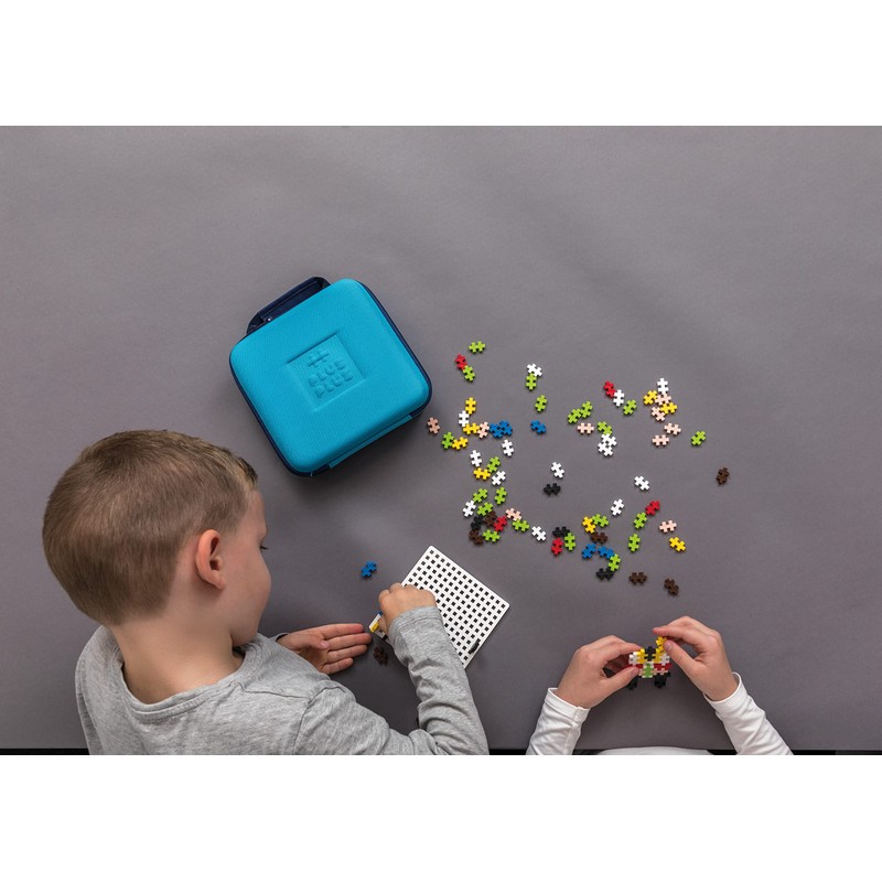 Plus-Plus 9607012 Creative Building Blocks, Travel Suitcase Set, Ingenious Construction