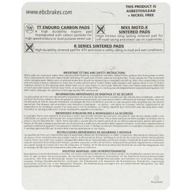 EBC Brakes FA368X Juego de Pastillas de Freno de Disco