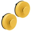 flintronic Pack of 2 Yellow Wall Hooks, Suction Cups, Suction