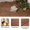 Yaheetech 27PCS Interlocking Patio Deck Tiles 12 x 12in Wood