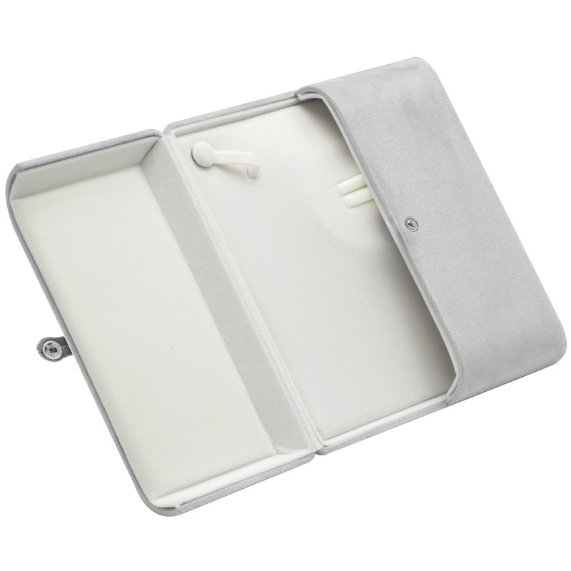 COWFEX Velvet Big Chunky Pearl Necklace Ring Gift Box Showcase