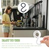 TRKETK Pack of 12 Plastic S-Hooks Flexible Neck for Easy
